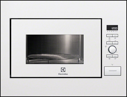 front of microwave
